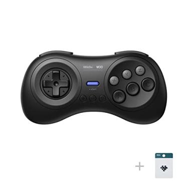Imagem de 8Bitdo M30 Wireless Bluetooth Controller Retro Gamepad for Switch, PC Windows, MacOS, Android, Raspberry Pi with Sega Genesis & Sega Mega Drive Style (Black)