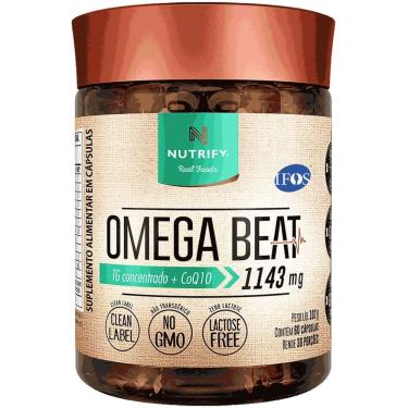 Imagem de Ômega Beat TG Concentrado + CoQ10 Nutrify com 60 cápsulas