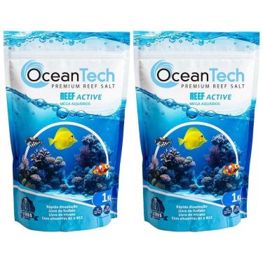 Imagem de Sal Ocean Tech Para Aquário Marinho 2Kg Reef Active Completo