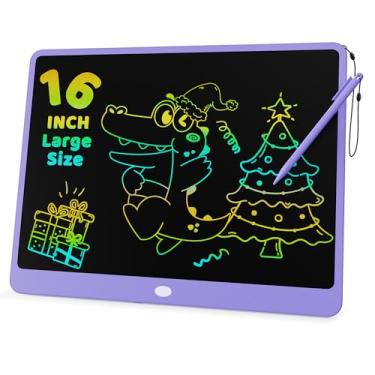 Imagem de KOKODI Tabuleta de escrita LCD para crianças, quadro colorido de rabisco, bloco de desenho eletrônico para crianças, brinquedos educativos e de aprendizagem, presentes para meninos e meninas de 3, 4