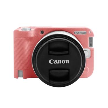 Imagem de Easy Hood Capa R50V, capa protetora de silicone macio para câmera digital Canon EOS R50 V, capa leve para câmera EOS R50V, protetor de pele corporal (rosa)