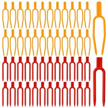 Imagem de Geelin 200 peças de clipes de fixação de plantas de jardinagem pinos de plástico reutilizáveis clipes de suporte de morango garfo de melancia ferramenta de fixação de videiras para agricultura, 2