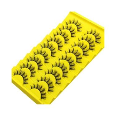 Imagem de Cílios Postiços Naturais 3D Wispy De Mink Sintético, Extensão De 5, 7,