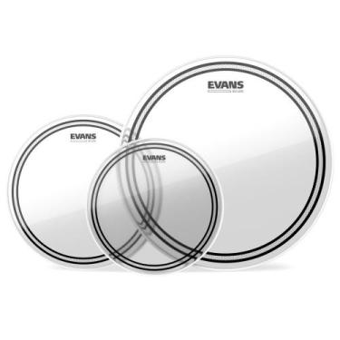 Imagem de Kit De Peles Para Tons - Tompack EC2S Transparente Standard Evans ETP-