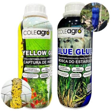 Imagem de Cola Amarela Entomológica Cola Azul Entomológica 1L  Monitoramento de 