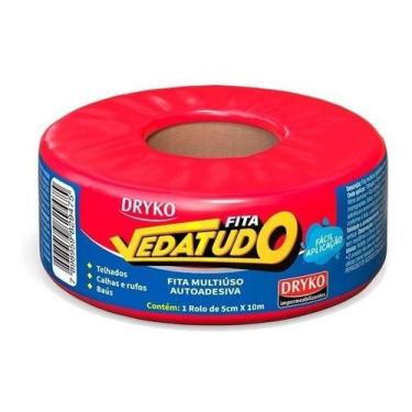 Imagem de Fita Asfáltica Aluminio Auto Adesiva Vedatudo 5cm X 10m - DRYKO