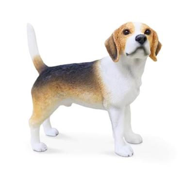 Imagem de Artgenius Coleção de cães - Estátua exclusiva de cachorro Beagle, pose em pé, design realista decoração de escultura de filhote de cachorro