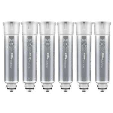 Imagem de Kit 6 Filtros/Refis Originais de Água Acqua Pure para Purificador Electrolux PE12A/PE12B/PE12G/PE12V/PE12P