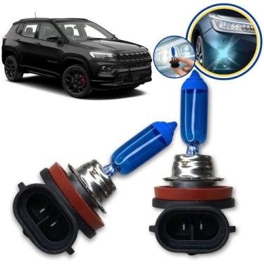 Imagem de Lampada Super Branca Farol de Milha H11 8500k Jeep Compass - Tech-One