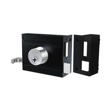 Imagem de Fechadura De Sobrepor Stam Tetra 100MM 1701/100 ESP IX Preto Fosco