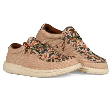 Imagem de Gator Waders Sapatos masculinos de acampamento - Mocassins masculinos leves sem cadarço para uso ao ar livre com cadarços elásticos, sapatos camuflados antigos shool palmilha acolchoada confortável