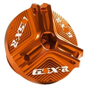 Imagem de Compatível com GSXR GSX-R 600 750 1000 1000 R/X Gsx-r1000 GSXR 2003-2023 Acessórios de proteção da tampa de enchimento de combustível do motor de motocicleta (GSXR laranja)