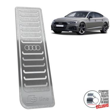 Imagem de Descanso De Pé Aço Inox Audi A5 S Line Prata