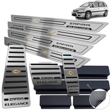 Imagem de Pedaleira Automático Soleira Descanso Preto Zafira Elegance