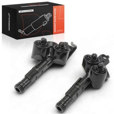 Imagem de A-Premium 2 bocais dianteiros de lavador de farol esquerdo e direito compatíveis com Volvo C70 2006-2010, C30 2008-2010, S40 2004-2011, V50 2005-2011, lado do motorista e do passageiro