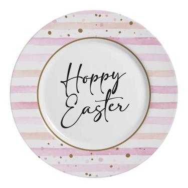 Imagem de Conjunto Com 6 Pratos Raso Happy Easter Pascoa 29Cm