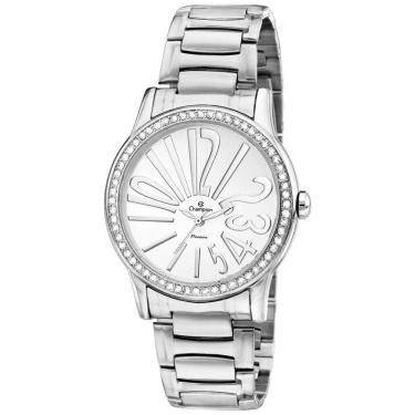 Imagem de Relógio Champion Passion Feminino Prata CH25936Q - Aço, Strass, 5ATM