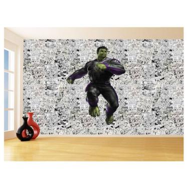 Imagem de Papel De Parede 3D Heróis Página Quadrinhos Hq 3,5M Nhma156