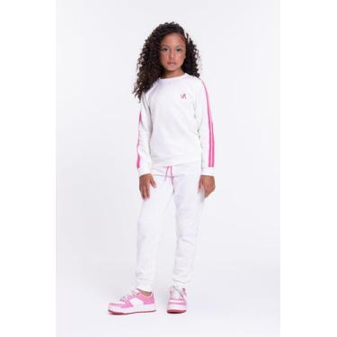 Imagem de Conjunto Moletom Infantil Detalhe Faixas Off White - Vida Costeira, 2,
