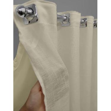 Imagem de Cortina Voil Gaze Linho 4,00x2,50 Forro Microfibra Alto Padrão - Confe