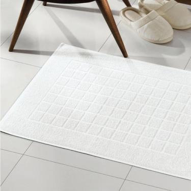 Imagem de Piso Atoalhado Dohler Felpudo Royal Branco - 100% Algodão, 45cm x 70cm