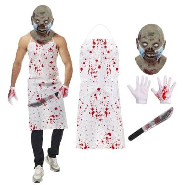 Imagem de Bloody Butcher Costumes with Zombie Mask (Zombie Butcher)