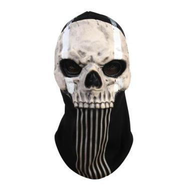 Imagem de Máscara Wasrod Ghost MW2 Skull Full Face Halloween War Sport