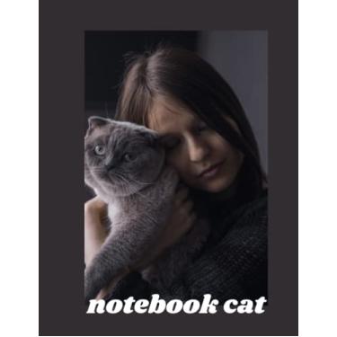Imagem de Notebook: Shiny Cat Notebook | 120 wide-line pages | for Halloween, Cat Lovers and Students Paperback by Not Your Ordinary Notebook: ... the college Perfect for students, designers,