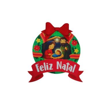 Imagem de Painel Decoração Guirlanda EVA Natalino Noite Feliz Presépio