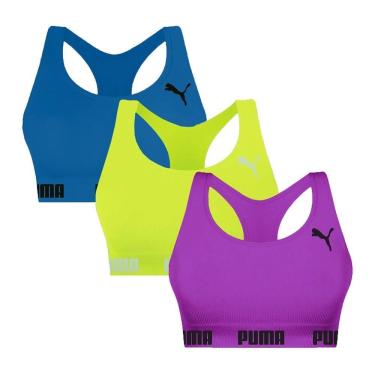 Imagem de Kit 3 Tops Puma Nadador Sem Costura Feminino