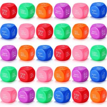 Imagem de Cubos de espuma motivacional Stress Ball Jerify com citações, 30 unida