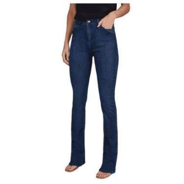 Imagem de Calça Feminina Lado Avesso Jeans Flare Amaciado - L1250-Feminino