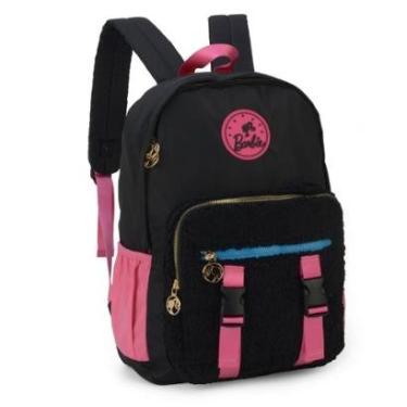 Imagem de Mochila de Costas Escolar Nylon Preto Oficial BARBIE Luxcel-Unissex