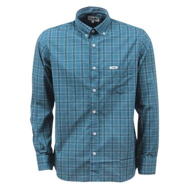Imagem de Camisa Masculina Xadrez Azul Manga Longa Wrangler 37813