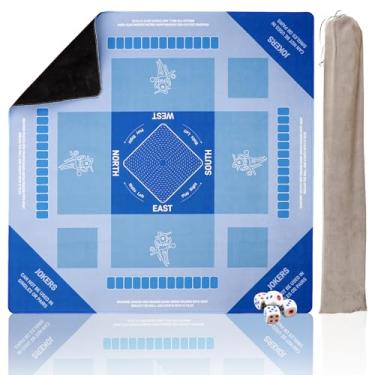 Imagem de Mahjong Mat for Table, Noise Reduction Non-Slip Mahjong Mat, 31 * 31 Inch Mahjong Table Mat for Poker, Board Games Table Mat, Card Games, Tile Games, Dominoes