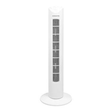 Imagem de OVENTE Ventilador de torre de 81 cm para quarto, ventilador de suporte portátil com oscilação de 90°, velocidade ajustável, ventilador interno compacto e fino manual sem pás ideal para resfriar casa