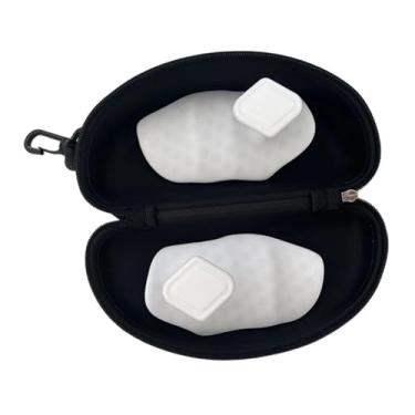 Imagem de Fenteer Luvas de levantamento de peso antiderrapantes, leves e macias, almofadas para barra de halteres para exercícios de treinamento em academia, Branco