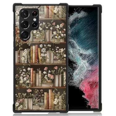 Imagem de DAIZAG Capa para Samsung Galaxy S23 Ultra, capa protetora antiderrapante com absorção de choque de quatro cantos para meninas e meninos - estante floral para amantes de plantas