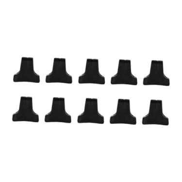 Imagem de YIJU 10x Mosquetão de escalada, cordas, anéis de travamento, ferramentas de amarração, cordas de parada, anel limitador preto