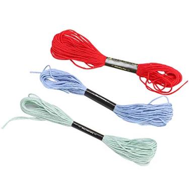 Imagem de ZJchao Linha de Bordado, Fio de Bordado de Corda de Pulseira de 100 Cores Com Material de Algodão Poliéster para Amantes de Pontos Bordarem Flores, Frutas, Animais, Cenas Naturais, Desenhos Animados