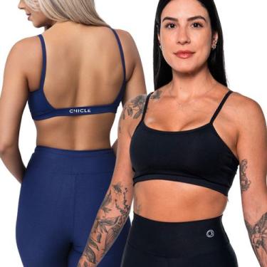 Imagem de KIT 2 Tops Manu Academia Moda Fitness - Chiclé moda fitness, GG