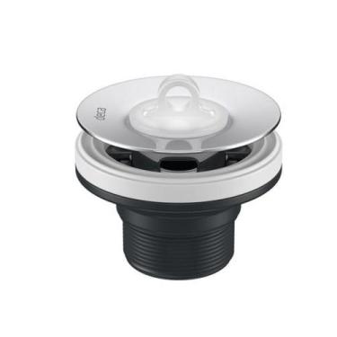 Imagem de Valvula De Escoamento Deca Com Tampa Plastica Cr 1602.c.pla