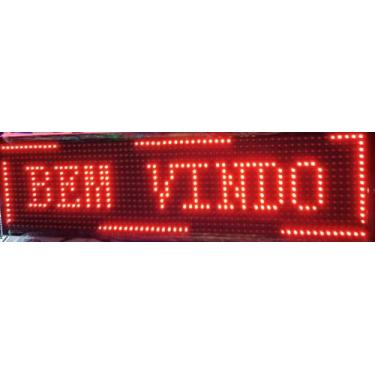 Imagem de Painel de led letreiro 70x20 App vermelho interno bivolt - TLT