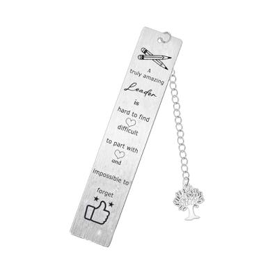 Imagem de Leader Bookmark Gifts Team Gifts Thank You Gifts for Boss Coworker Mentor Christmas Birthday Apreciation Gifts