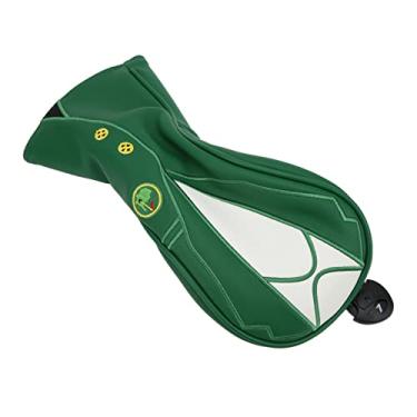 Imagem de AYNEFY Capa de Proteção Solar para Motorista, Couro à Prova d'água Com Forro Grosso, Protege Cabeças de Tacos de Golfe para Entusiastas (Cobertura de poste de madeira UT)