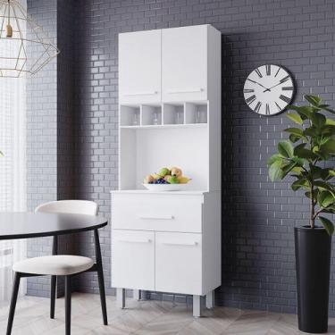 Imagem de Paneleiro Zínia 4 Portas 1 Gaveta Cozinha MB1 200cm - Doce Sonho Móvei