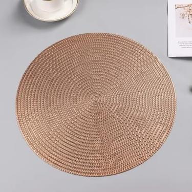 Imagem de Kit 4 Ou 6 Peças Tapete De Jogo Redondo(KIT 6 ROSA METÁLICO)