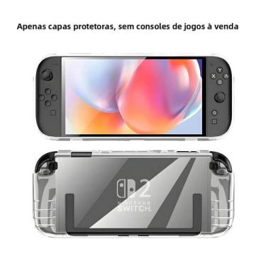 Imagem de Capa De TPU Transparente E Macia Para NS Switch 2, Acessórios De Jogo 