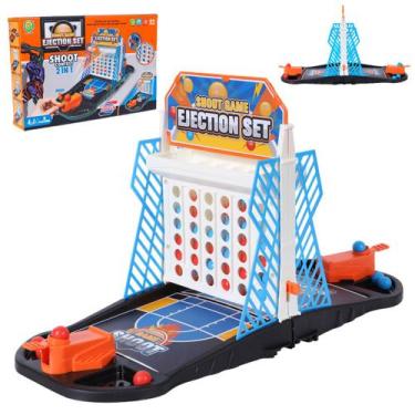 Imagem de Jogo de Mesa 2 em 1 Mini Basquete e Futebol Diversão Kids - Tesla Stor