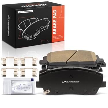 Imagem de A-Premium Conjunto de pastilhas de freio a disco de cerâmica frontal compatível com modelos Kia e Hyundai - Telluride 2020-2023, Palisade 2020-2023, 4 peças